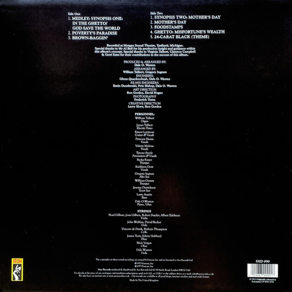 24 Carat Black - GHETTO: MISFORTUNE'S WEALTH (LP reissue) (Back)