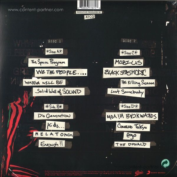 A Tribe Called Quest - We Got It From Here... Thank You 4 Your Service (Back)