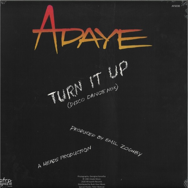 ADAYE - TURN IT UP (Back)