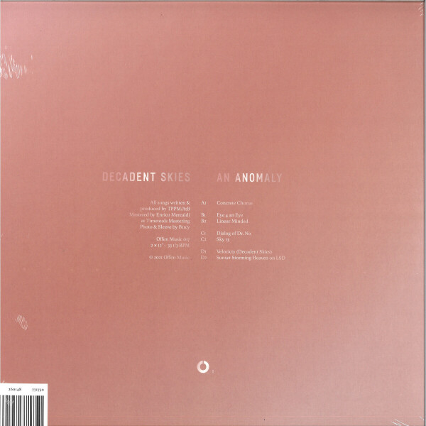 AN ANOMALY - DECADENT SKIES (Back)