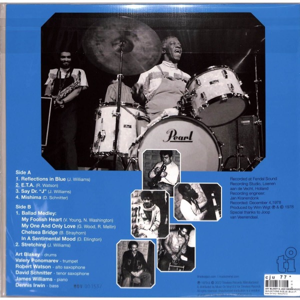 ART BLAKEY & JAZZ MESSENGERS - REFLECTIONS IN BLUE (Back)
