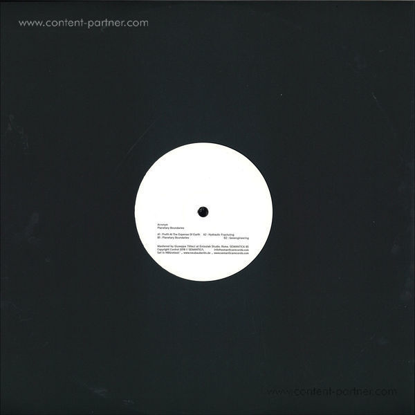 Acronym - Planetary Boundaries (Generic Black Cover / Vinyl)