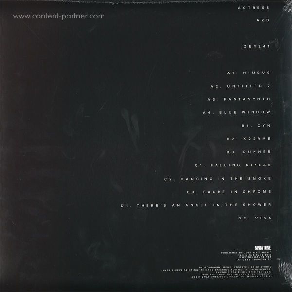 Actress - AZD (2LP + Mp3) (Back)
