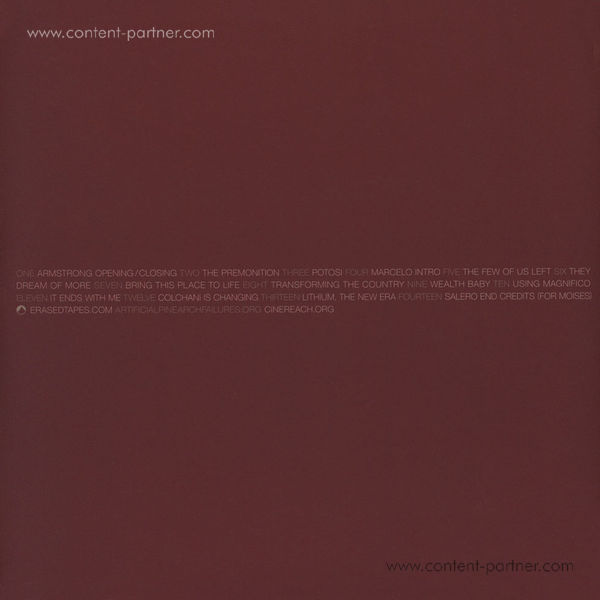Adam Bryanbaum Wiltzie - Salero (O.S.T.) (Ltd. clear vinyl + DL) (Back)