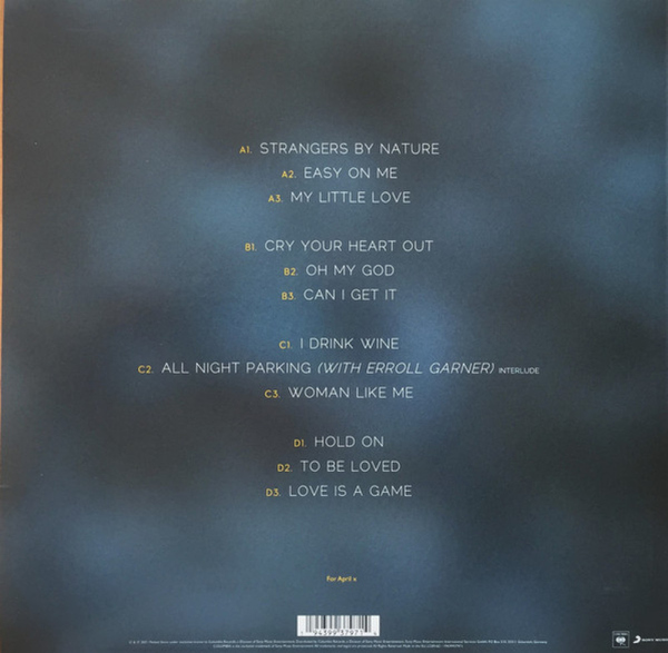 Adele - 30 (Back)