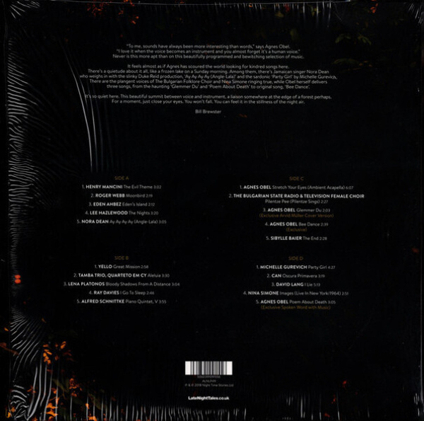 Agnes Obel - Late Night Tales (2LP+MP3/180g/Gatefold) (Back)
