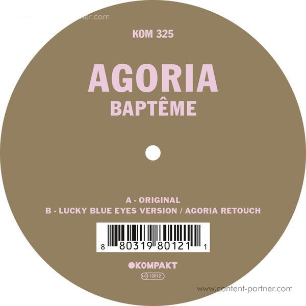 Agoria - Bapteme (Back)