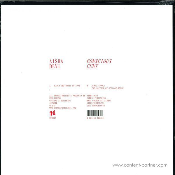 Aisha Devi - Conscious Cunt (Back)