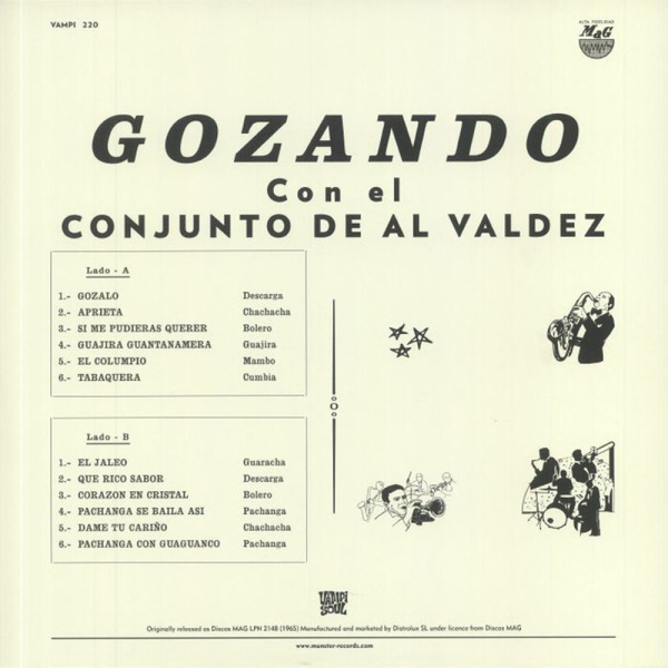 Al Valdez y Su Conjunto - Gozando (LP Reissue) (Back)