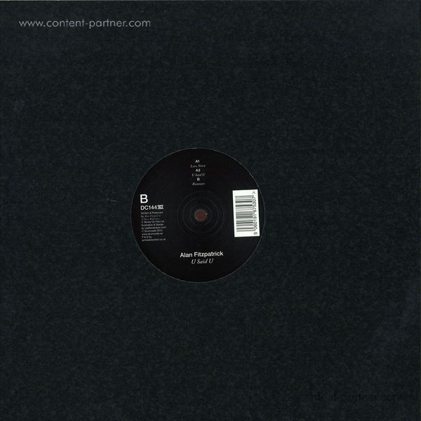 Alan Fitzpatrick - U Said U (Back)