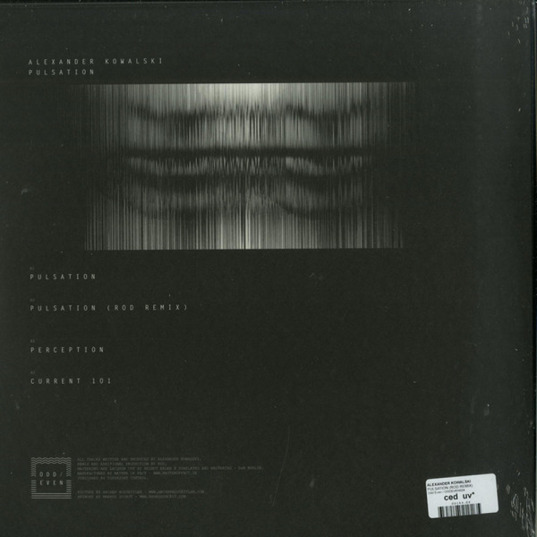 Alexander Kowalski - PULSATION (ROD REMIX) (Back)