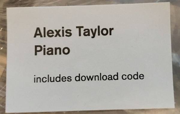 Alexis Taylor - Piano (LP+MP3) (Back)