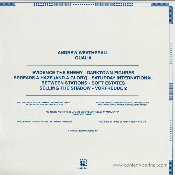 Andrew Weatherall - Qualia (Back)