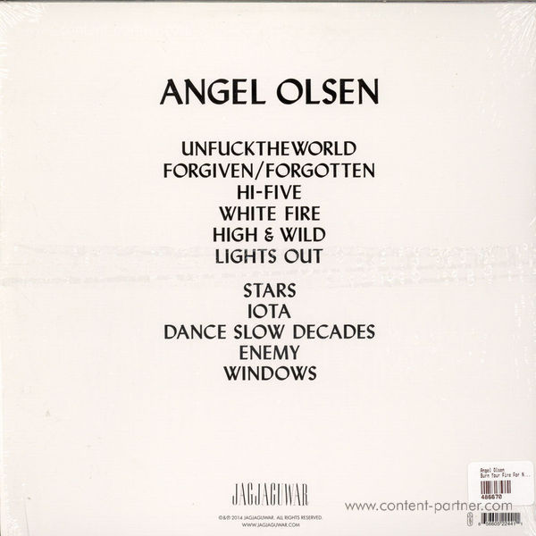Angel Olsen - Burn Your Fire For No Witness (LP) (Back)