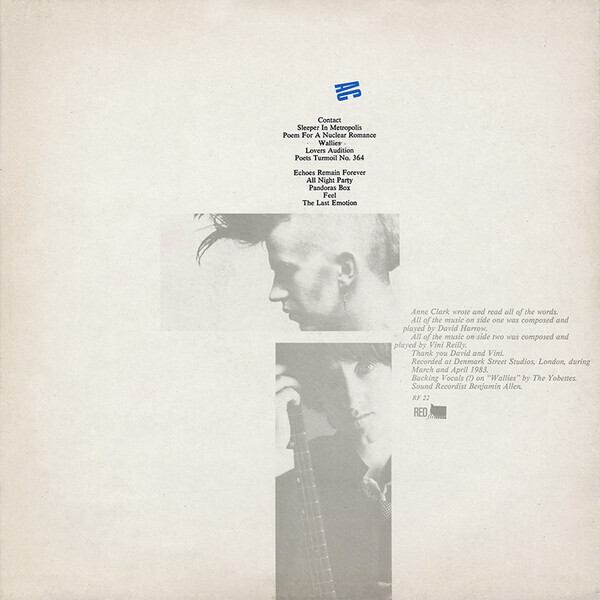 Anne Clark - Changing Places (Ltd. Reissue) (Back)