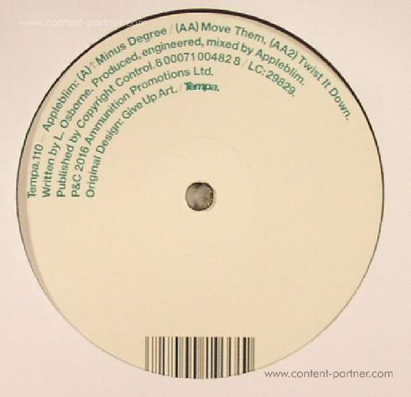Appleblim - Minus Degree (Back)