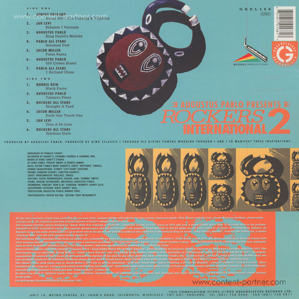 Augustus Pablo - Presents Rockers International Vol.2 (Back)