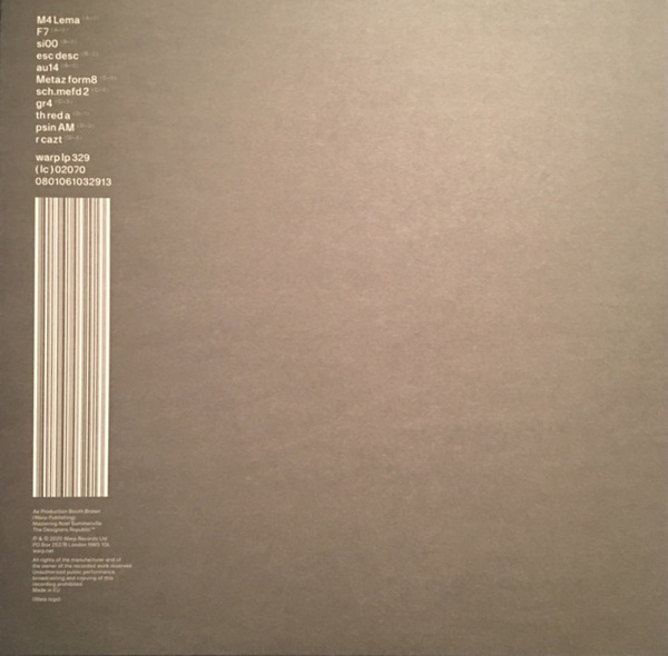 Autechre - SIGN (2LP+MP3) (Back)
