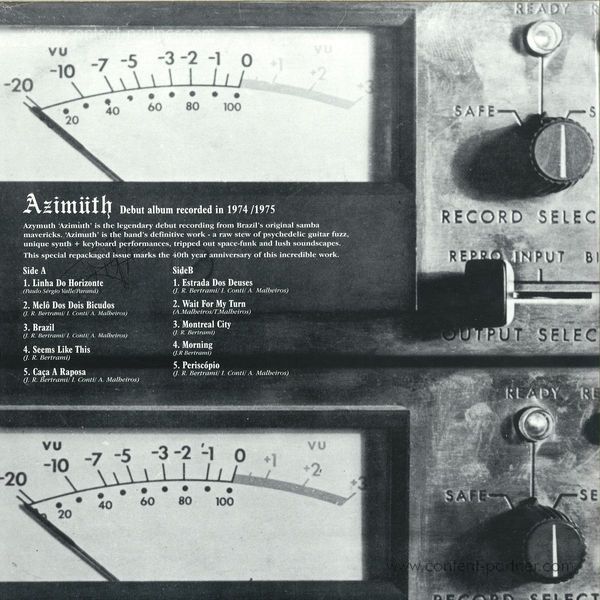 Azymuth - Azimüth (Ltd. Repress) 1 per Customer (Back)