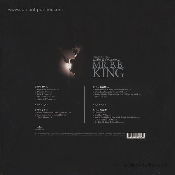 B.B. King - Ladies and Gentlemen... (2LP) (Back)