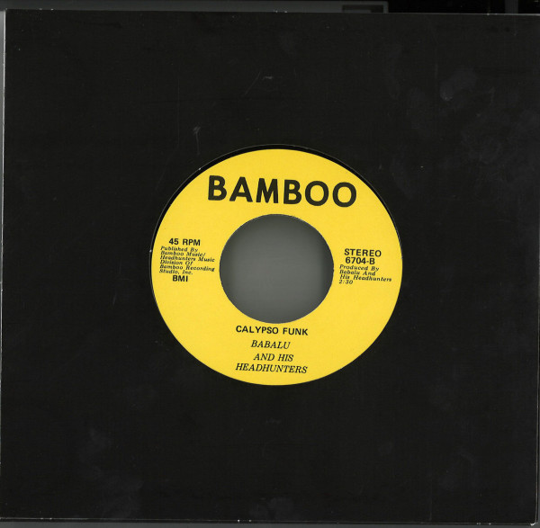 Babalu And His Headhunters - Bahamas Gone Independent / Calypso Funk (Back)