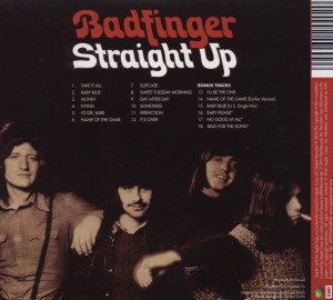 Badfinger - Straight Up (Back)