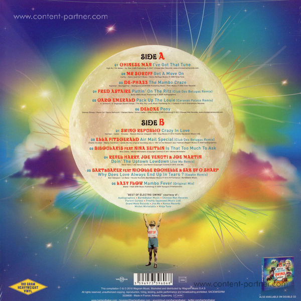 Bart & Baker / Various Artists - Electro Swing - Best Of (LP, 180g) (Back)