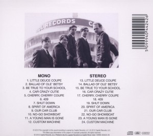 Beach Boys,The - Little Deuce Coupe (Mono & Stereo) (Back)