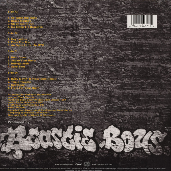 Beastie Boys - Solid Gold Hits (Back)