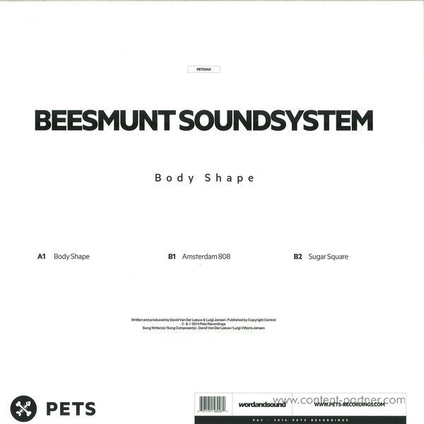 Beesmunt Soundsystem - Body Shape (Back)