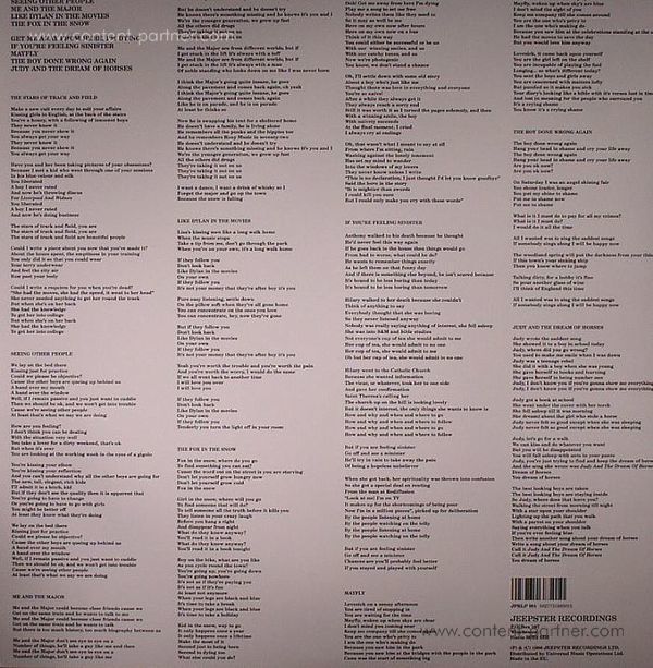 Belle & Sebastian - If You're Feeling Sinister (LP) (Back)