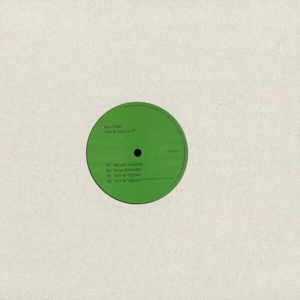Ben Pest - Vim & Vigour EP (Incl. Transparent Sound Remix) (Back)