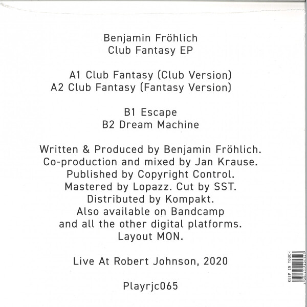 Benjamin Fröhlich - Club Fantasy EP (Back)