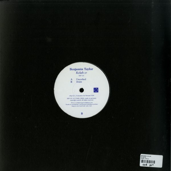 Benjamin Taylor - KCLAB EP (Back)