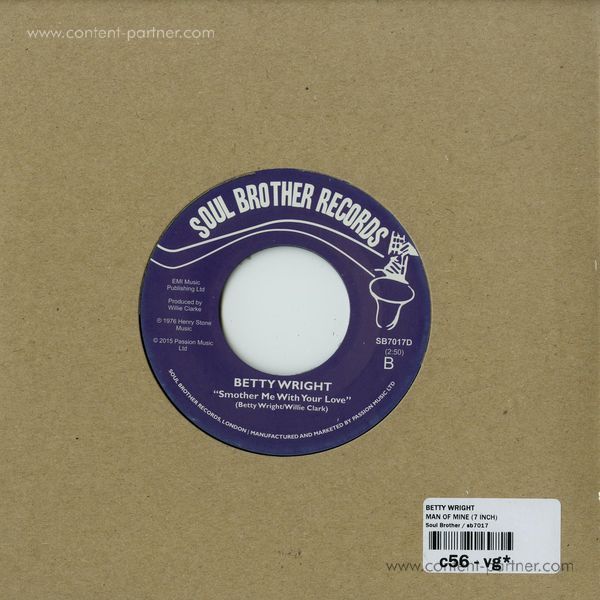 Betty Wright - Man Of Mine (RSD 2015) (Back)
