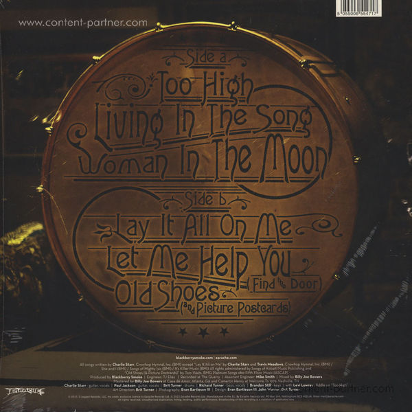 Blackberry Smoke - Wood, Wire and Roses (RSD 2015 OFFERS) (Back)