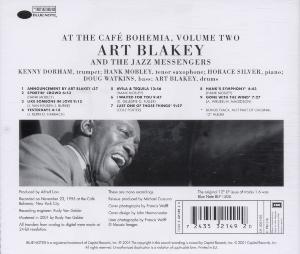 Blakey,Art & The Jazz Messengers - At The Cafe Bohemia Vol.2 (RVG) (Back)
