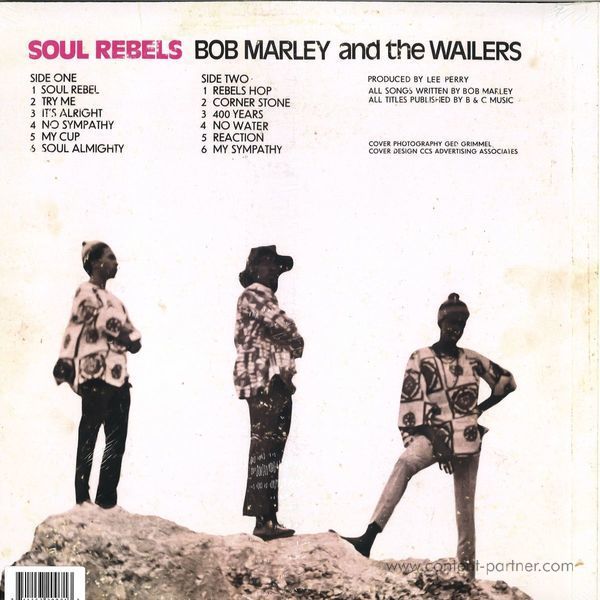 Bob Marley & The Wailers - Soul Rebels (Back)