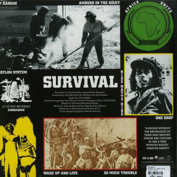 Bob Marley & The Wailers - Survival (Ltd. LP) (Back)