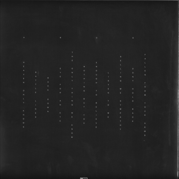 Bob Moses - Battle Lines (Ltd. 180g Clear 2LP+MP3) (Back)
