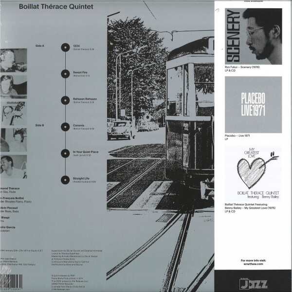 Boillat Thérace Quintet - Boillat Thérace Quintet (LP, 350g Sleeve) (Back)