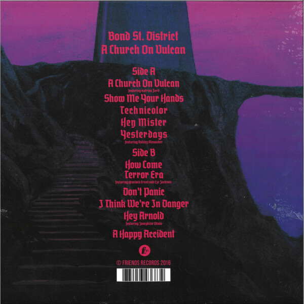 Bond St. District - A Church On Vulcan (Black vinyl) (Back)