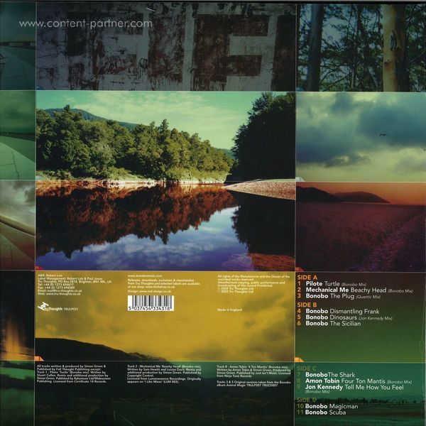 Bonobo - One Offs Remixes & B-Sides (2LP+MP3) (Back)