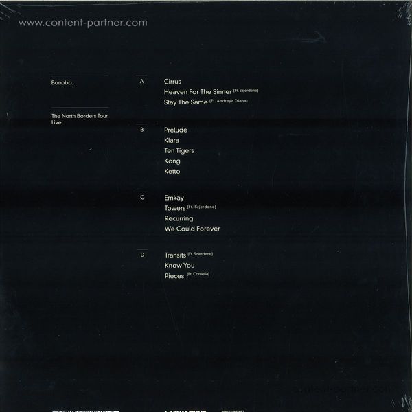 Bonobo - The North Borders Tour - Live (LP+MP3) (Back)