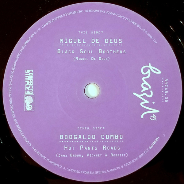 Boogaloo Combo / Miguel De Deus - Hot Pants Roads / Black Soul Brothers (7")
