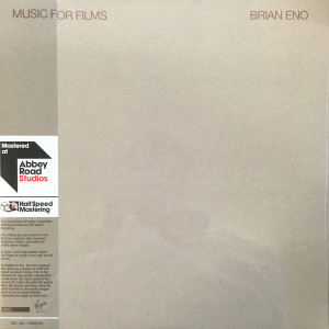 Brian Eno - Music For Films (Ltd. Halfspeed Master 2LP) (Back)