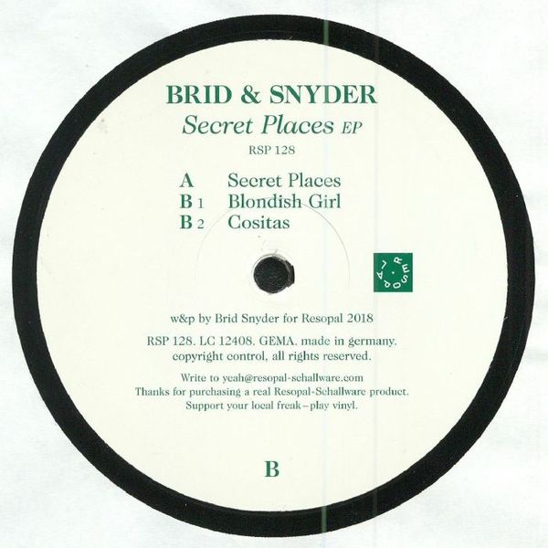 Brid & Snyder - Secret Places EP (Back)