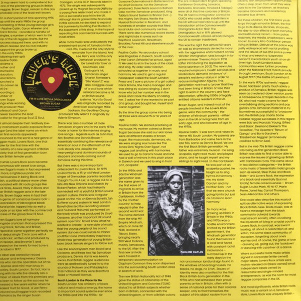 Brown Sugar - I'm In Love With a Dreadlocks (2LP) (Back)