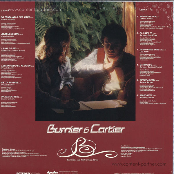 Burnier & Cartier - Burnier & Cartier (Reissue) (Back)