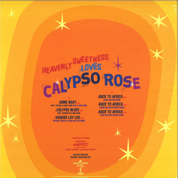 CALYPSO ROSE - HEAVENLY SWEETNESS LOVES CALYPSO ROSE (Back)